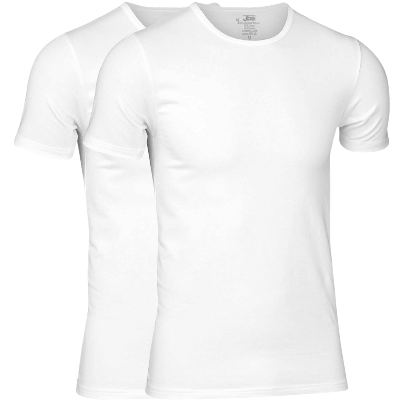 JBS 2-Pack bambus T-shirts i hvid