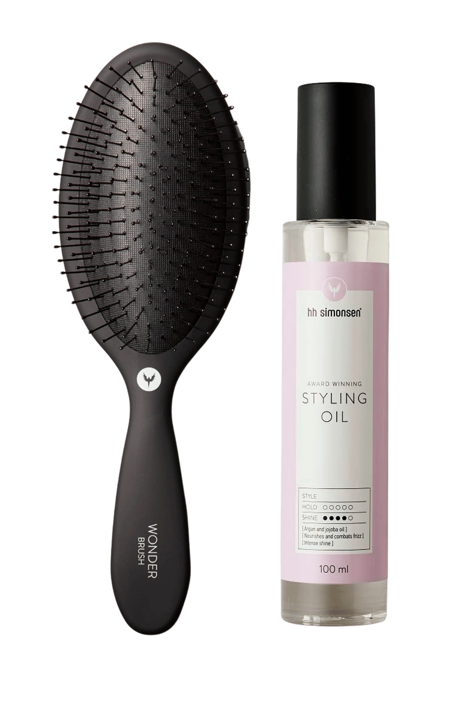 HH Simonsen Styling Oil + Wonder Brush (1 stk)