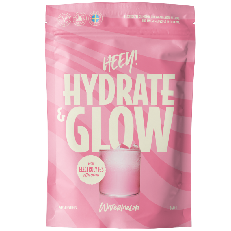 Heey! Hydrate & Glow Electrolytes + Vegan Collagen Watermelon (240 g)