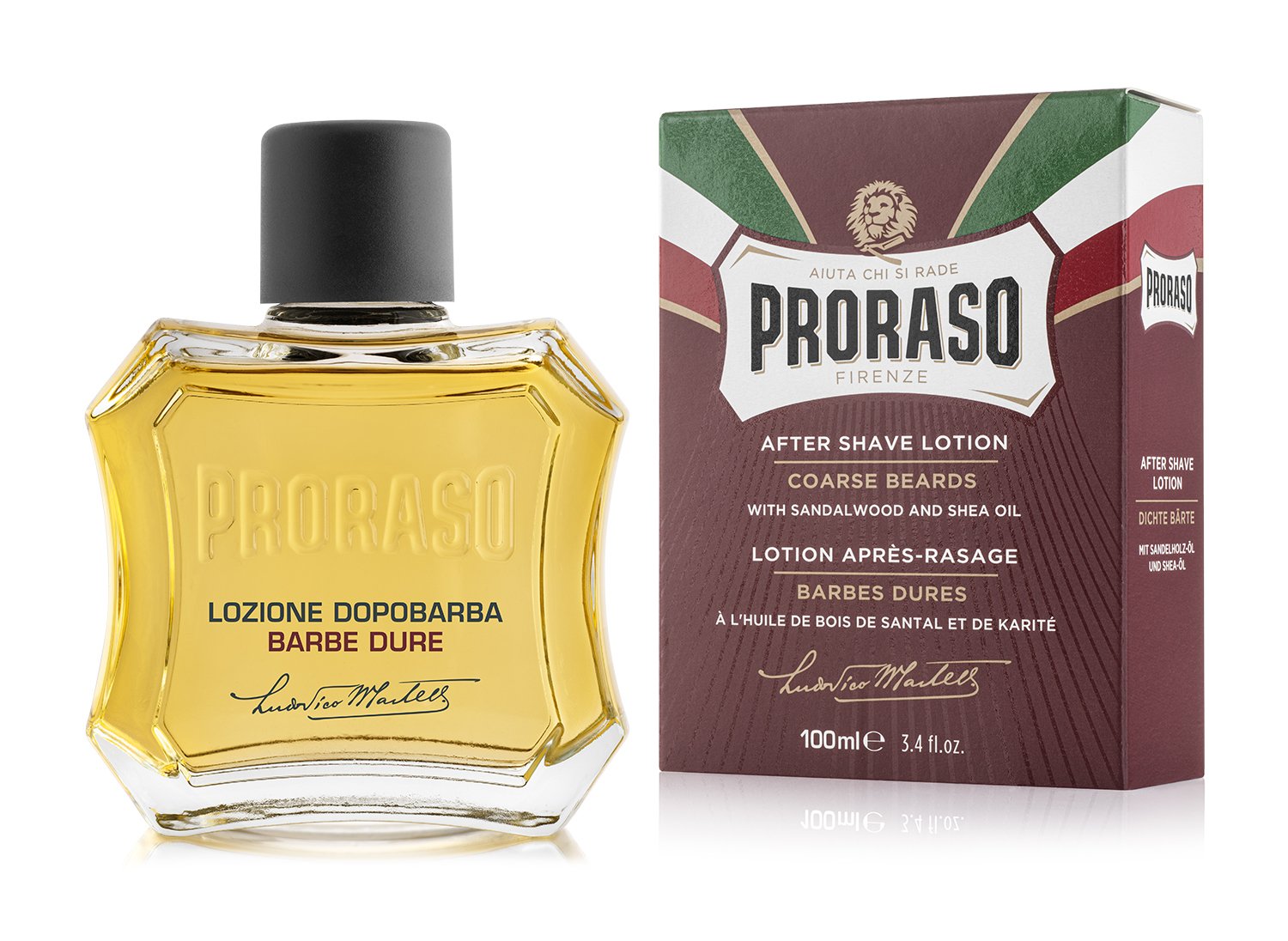 Proraso Aftershave Splash - Nourishing, Sandeltræsolie og Sheasmør (100 ml)