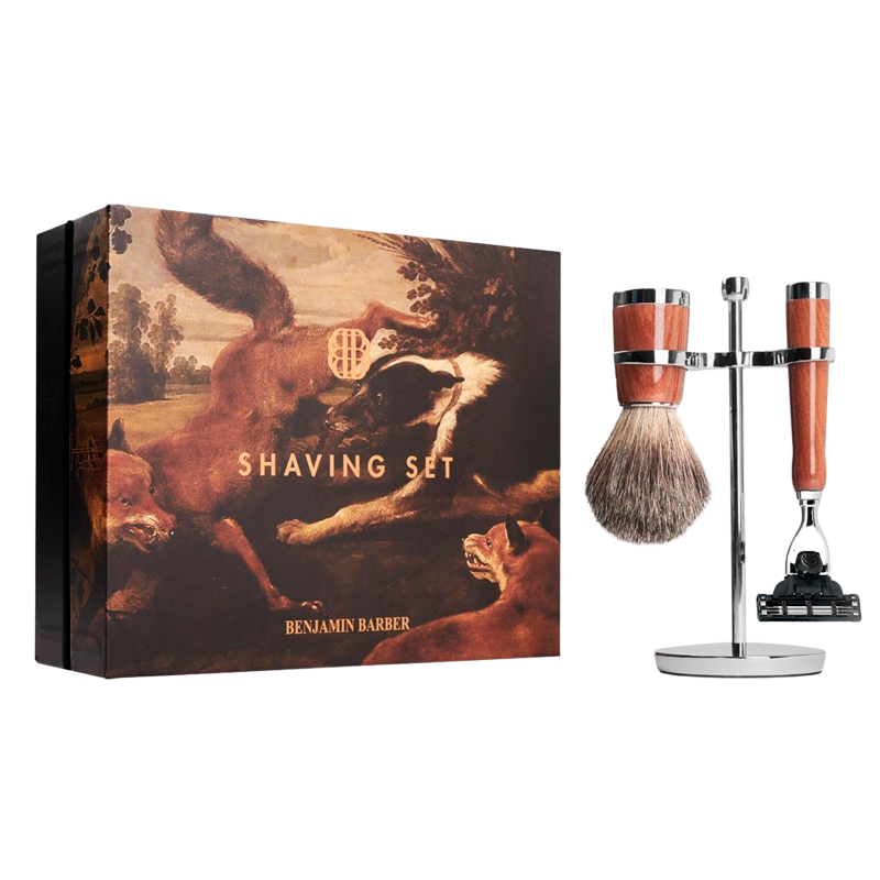 Benjamin Barber Classic 3-piece Shaving Set Wood Mach3 (1 stk)