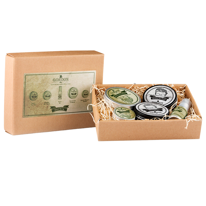 Gordon Gaveæske Beard & Hair Kit D418 (1 sæt)