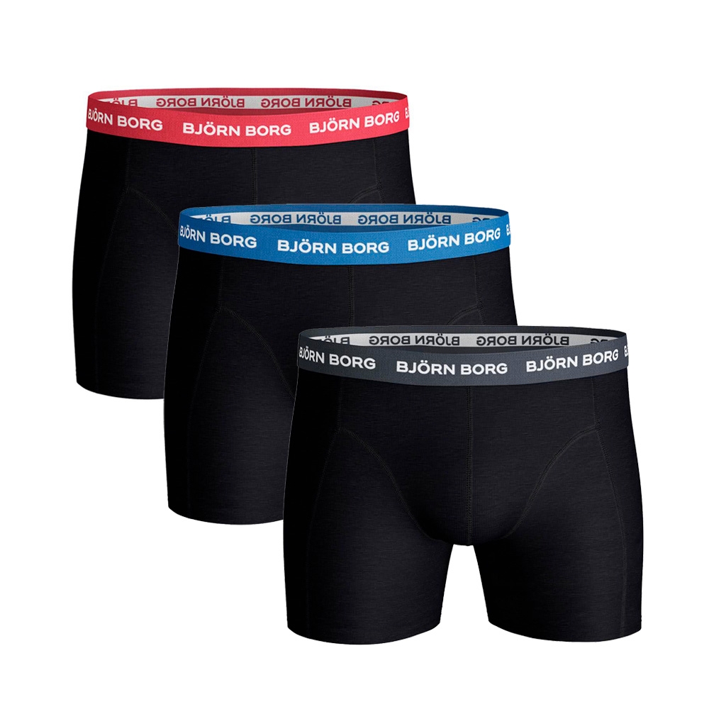 Björn Borg 3-Pack Boxershorts (Sort)