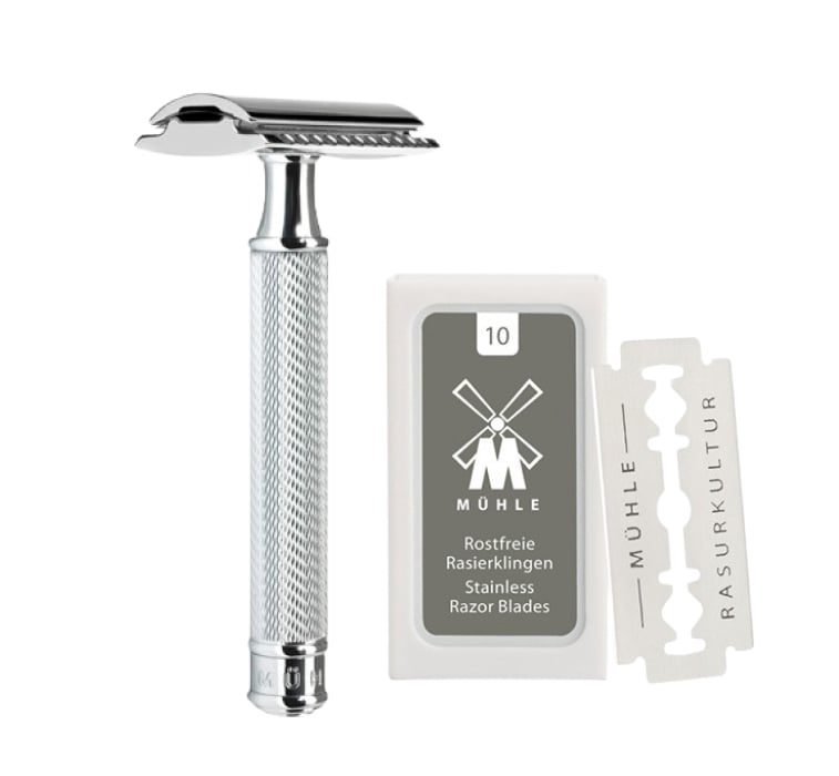 Mühe Traditionel DE Safety Razor + 10 barberblade