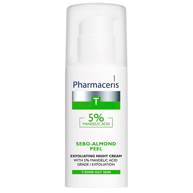 Pharmaceris T Sebo-Almond Peel Exfoliating Night Cream W. 5% Mandelic Acid (50 ml)