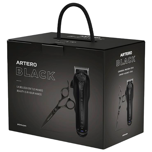 Artero Black Pack Legacy Clipper & Frisørsaks (1 sæt)