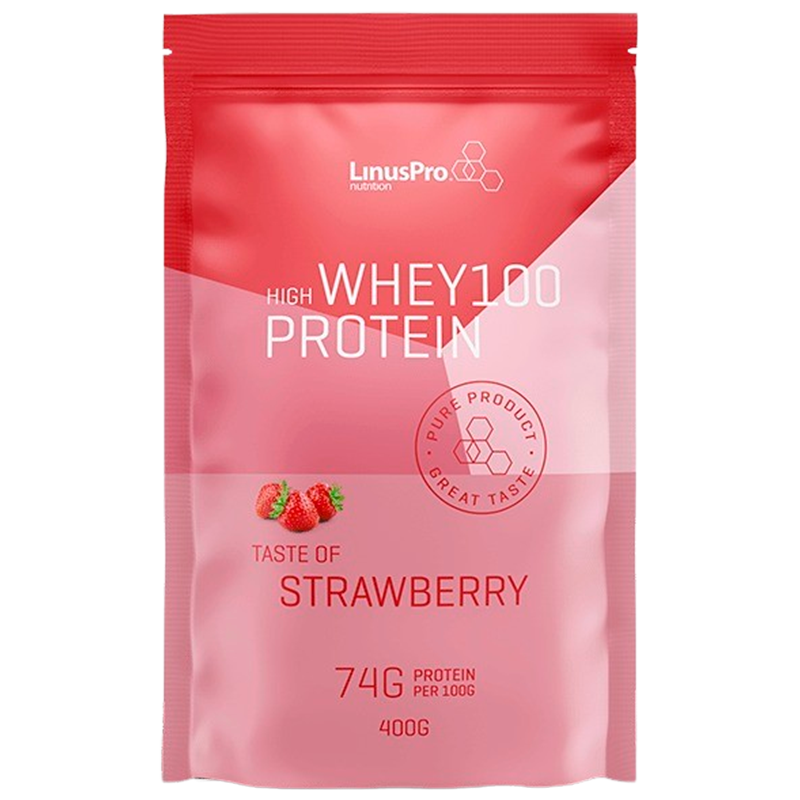 LinusPro Whey100 Jordbær (400 g)
