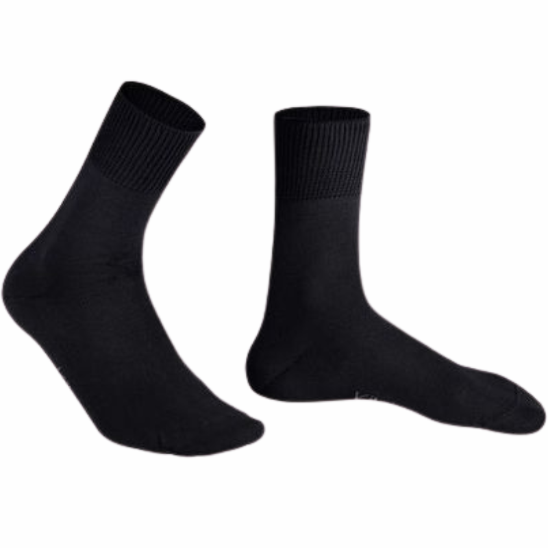 Kilde Bomulds Komfort & Diabetes Strømpe Sort Str. S 35-38 (1 sæt)