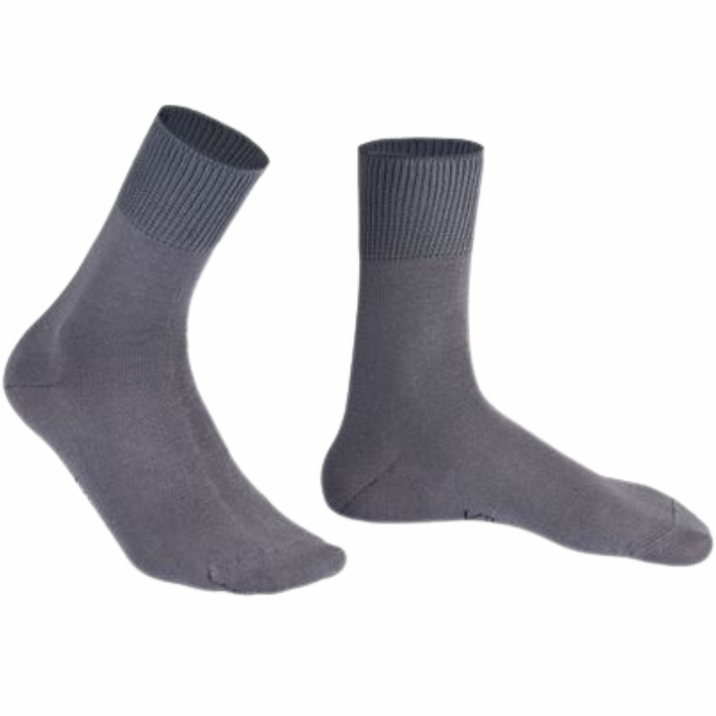 Kilde Bomulds Komfort & Diabetes Strømpe Grå Str. S 35-38 (1 sæt)