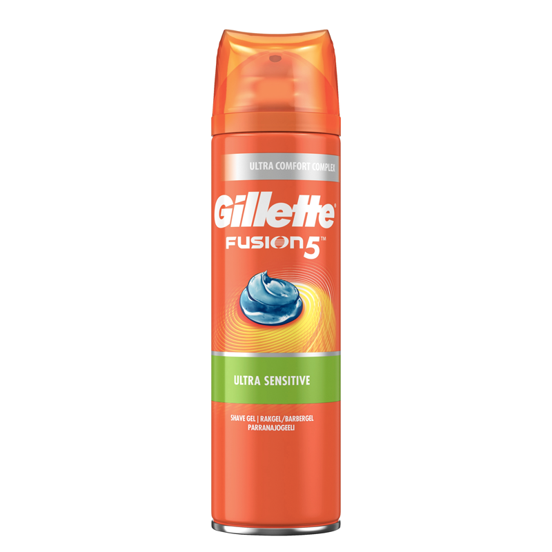 Gillette Fusion5 Ultra Sensitive Barbergel (200 ml)