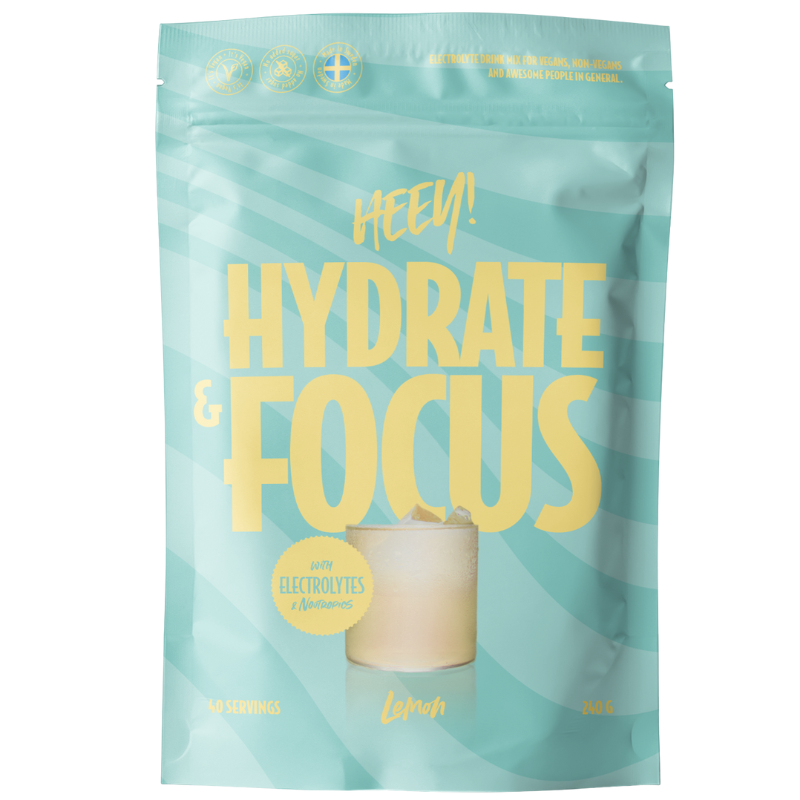 Heey! Hydrate & Focus Electrolytes + Lions Mane Lemon (240 g)