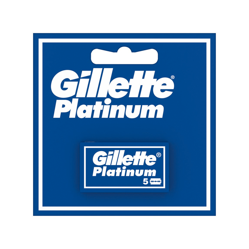 Gillette Double Edge Platinum Barberblade (5 Stk.)