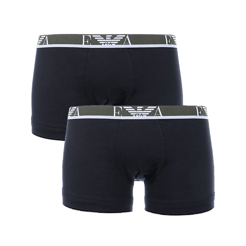 Emporio Armani 2-Pack Boxers (Sort/Rød)-Small