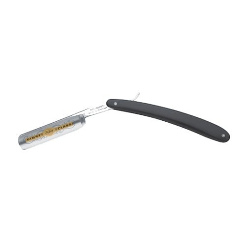 Erbe Solingen Barberkniv (Svart Håndtak, 5/8")