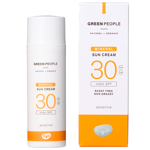 Green People Sun Cream Scent Free Mineral SPF30 Organic (50 g)