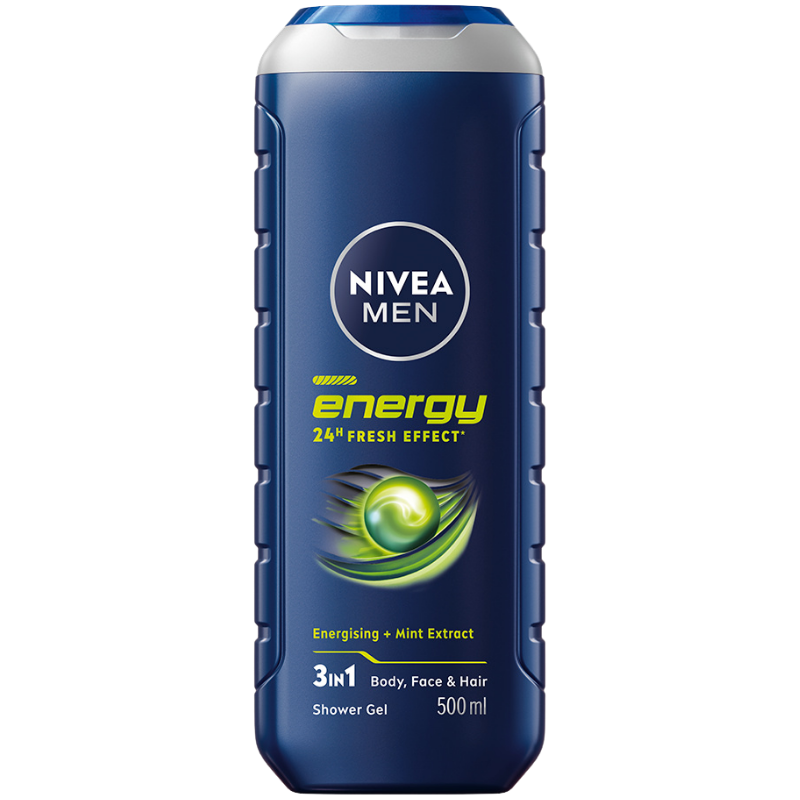 Nivea Energy for Men 3-in-1 Shower Gel (500 ml)