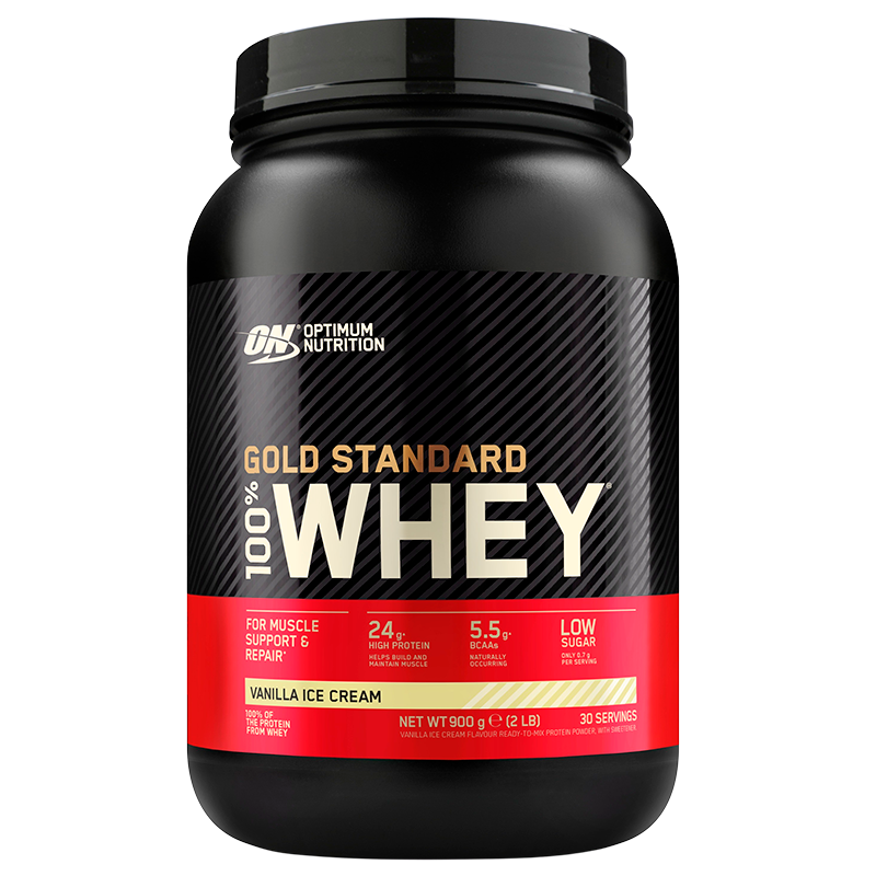 Optimum Nutrition Gold Standard 100% Whey Vanilla Ice Cream (900 g)