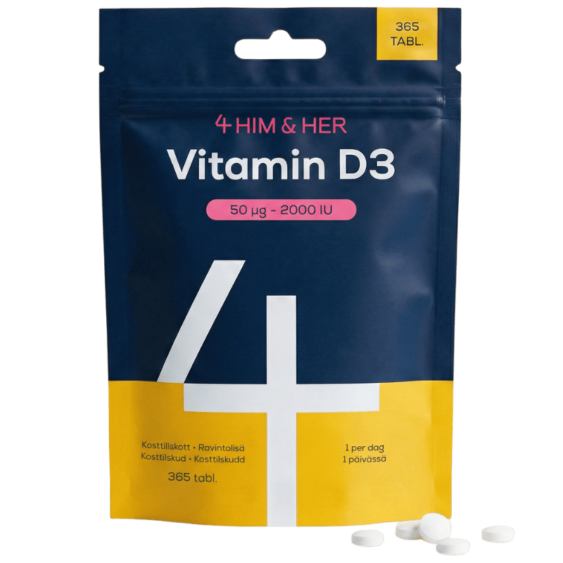4 Him & Her Vitamin D3 50µg (365 tabl)