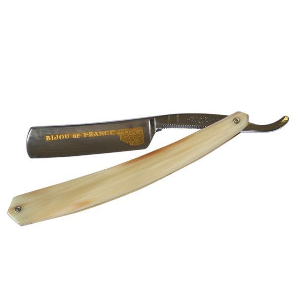 Thiers Issard Straight Razor Rakkniv (Blond Horn Handtag 5/8")