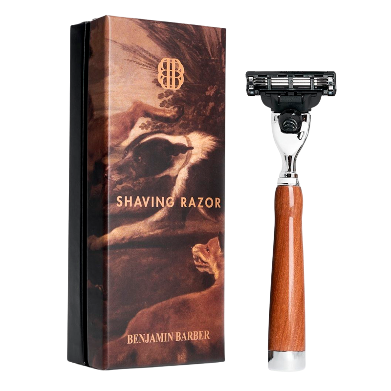 Benjamin Barber Classic Shaving Razor Mach3 Wood (1 stk)