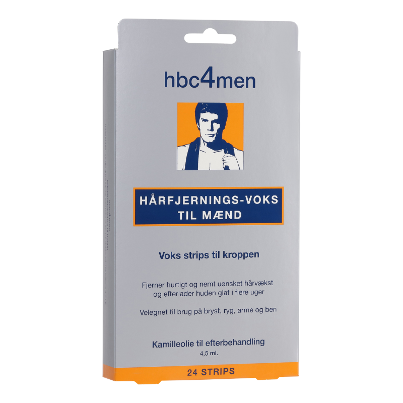 hbc4men Hårborttagningsvax till män (24 stk)