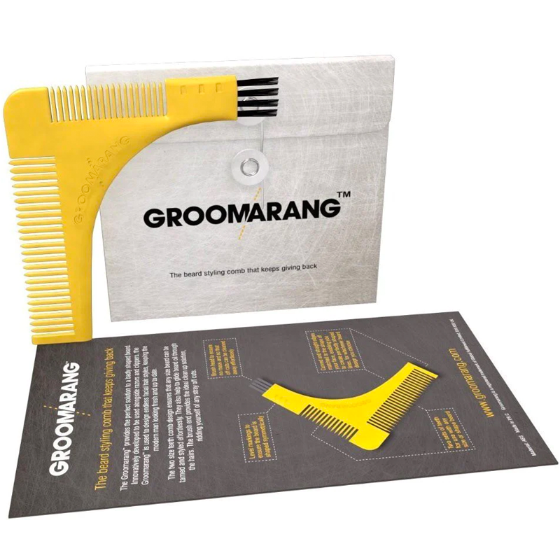 Groomarang Beard Sharping & Styling Template Comb (1 stk)
