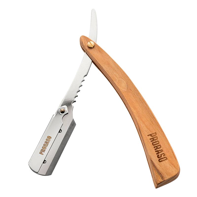 Proraso Shavette med håndtag i træ