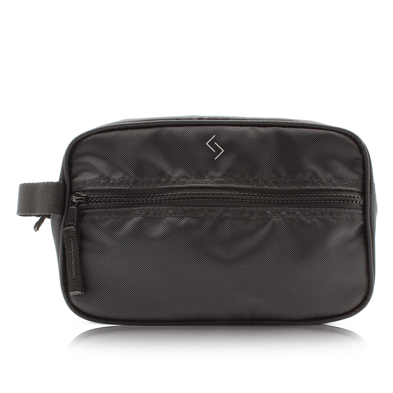 Njord Toilettaske Sort Læder