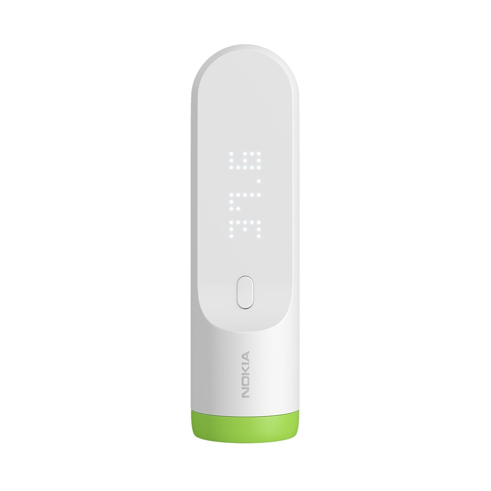 Withings Thermo i hvid og neongrøn