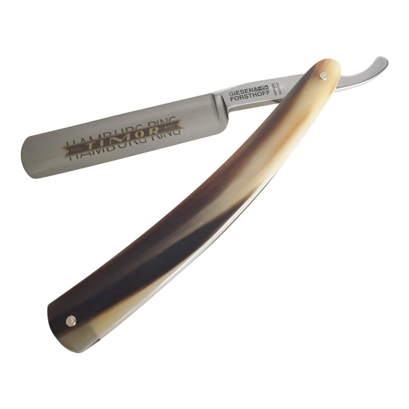 Giesen & Forsthoff Hamburg Ring Straight Razor Barberkniv (Horn Håndtag, 5/8") Giesen & Forsthoff Hamburg Ring Straight Razor Barberkniv (Horn Håndtag, 5/8")