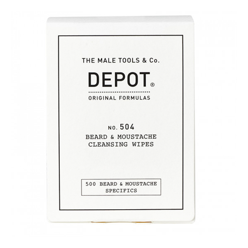 Depot No. 504 Beard Cleansing Wipes (12 stk)