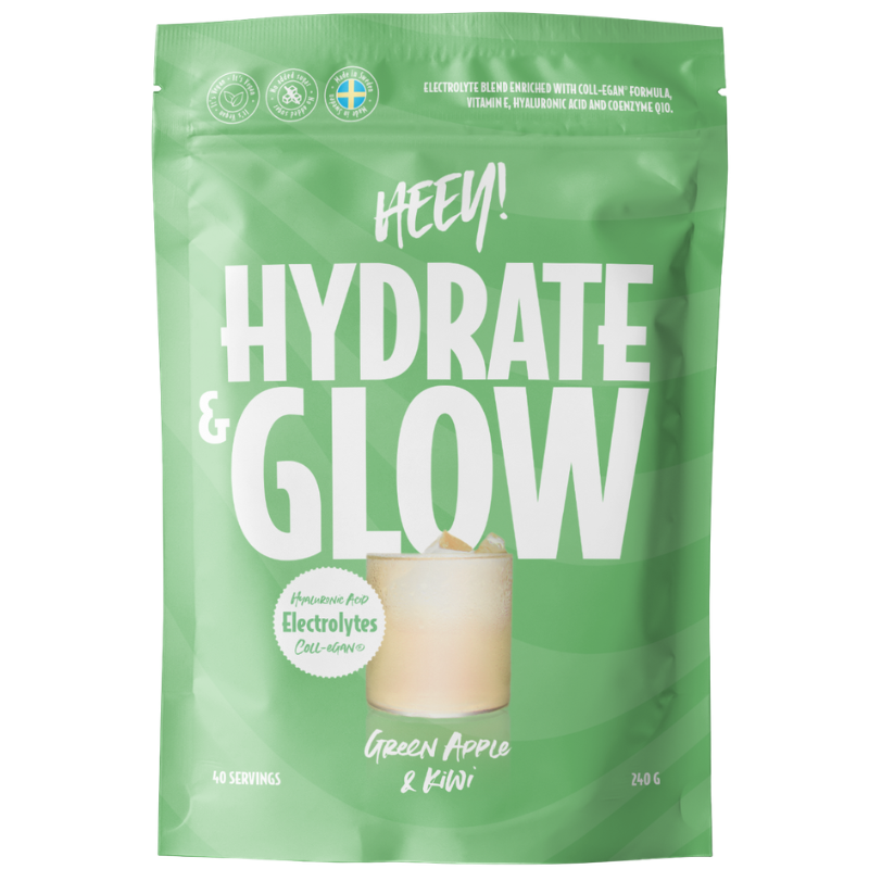 Heey! Hydrate & Glow Electrolytes + Coll-egan ® Green Apple & Kiwi (240 g)