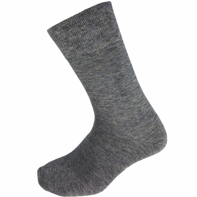 Kilde Merino Ulds Komfort & Diabetes Strømpe Grå Str. M 39-42 (1 sæt)