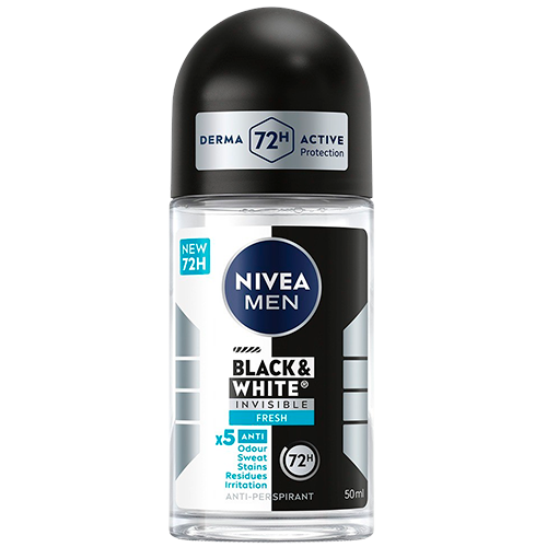 Nivea For Men Black & White Fresh Male Roll On (50 ml)