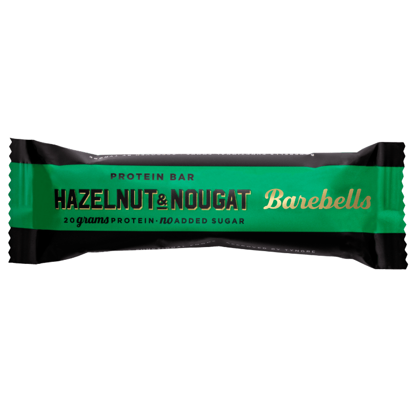 Barebells Protein Bar Hasselnødder Nougat (55 g) Barebells Protein Bar Hasselnødder Nougat (55 g)