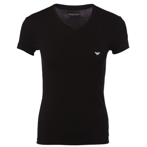 Emporio Armani 1-Pack V-neck T-shirt (Sort)-Medium