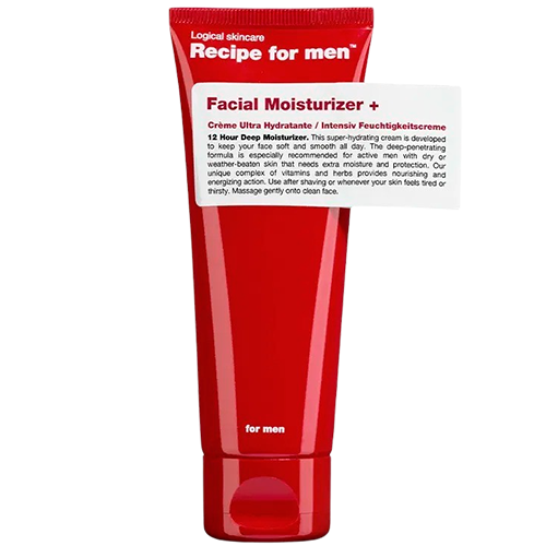 Recipe for men Facial Moisturizer+ Tør Hud (75 ml)