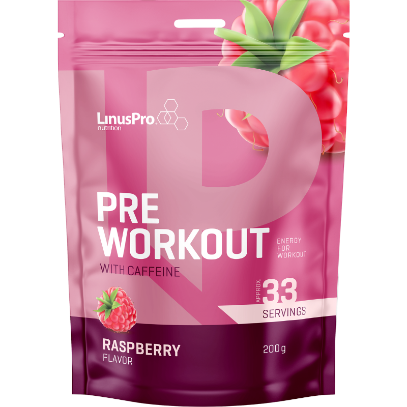 LinusPro Pre Work Out Hindbær (200 g)