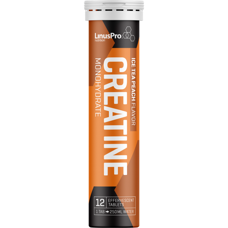 LinusPro Creatine Tabs Ice Tea Peach (12 tabl) LinusPro Creatine Tabs Ice Tea Peach (12 tabl)