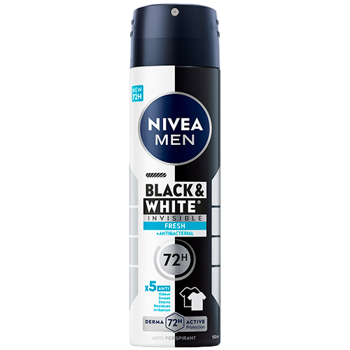 Nivea for Men Black & White Fresh Male Spray (150 ml)