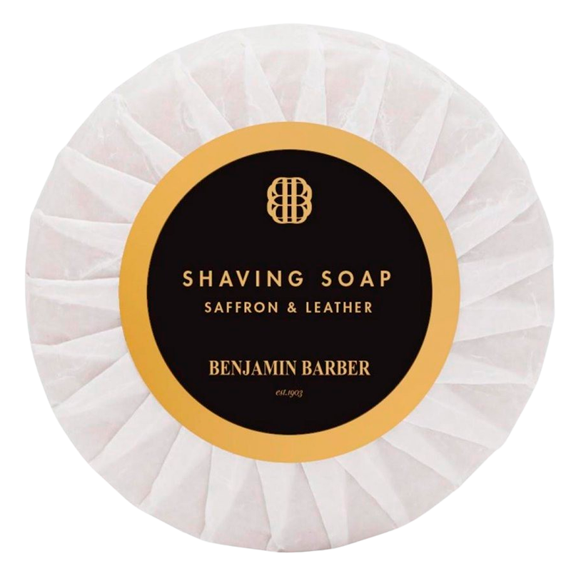 Benjamin Barber Shaving Soap Saffron & Leather (100 g)