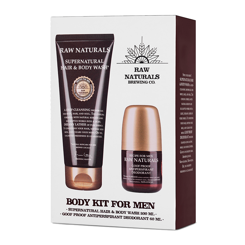 Raw Naturals Body Kit For Men (1 sæt)
