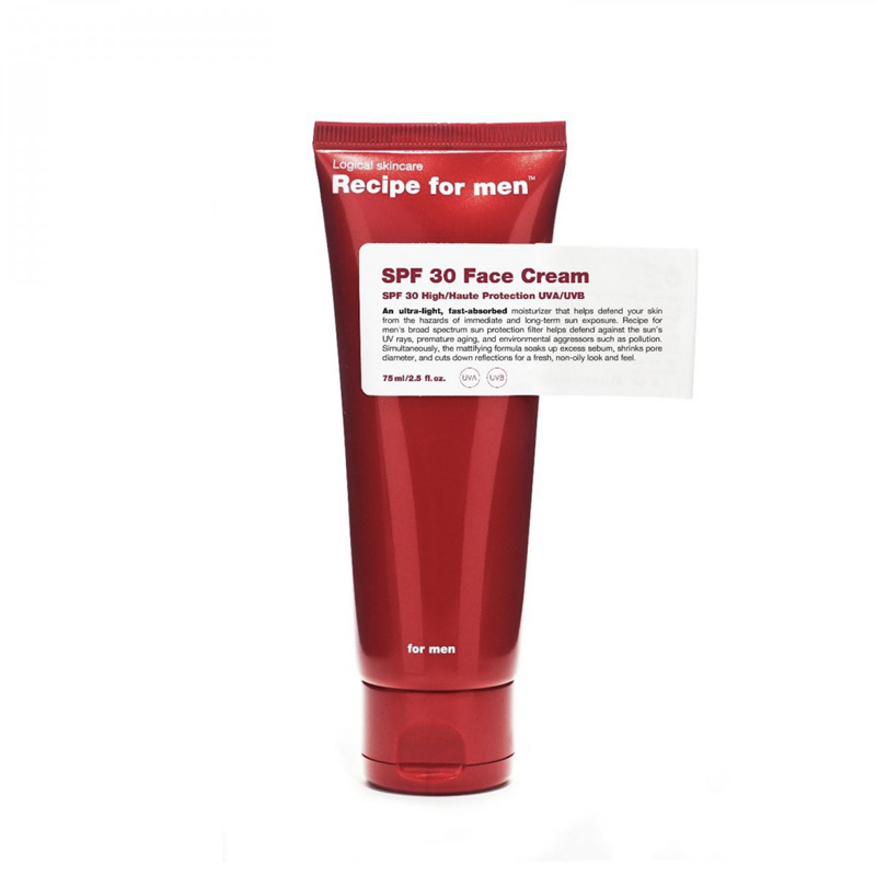 Recipe For Men SPF 30 Facial Moisturizer (75 ml)