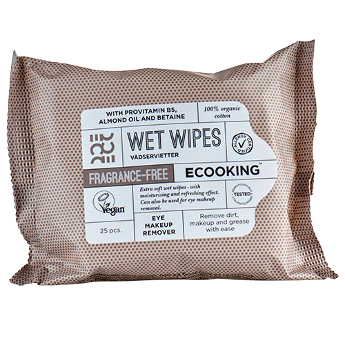 Ecooking Wet Wipes Fragrance Free (25 stk)