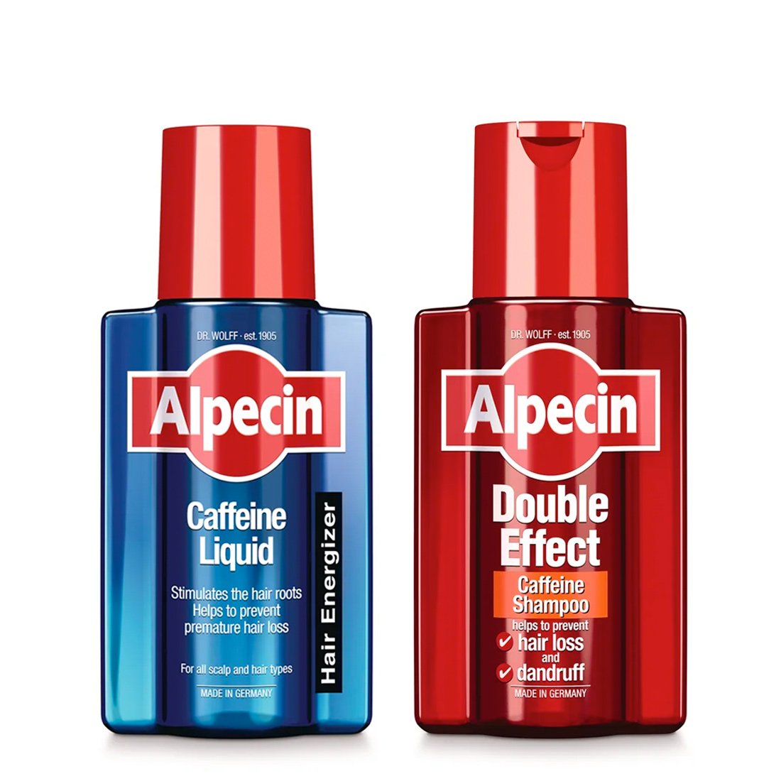 Alpecin Dobbelt Effekt Koffein Shampoo (200 ml) + Alpecin Koffein Liquid (200 ml)